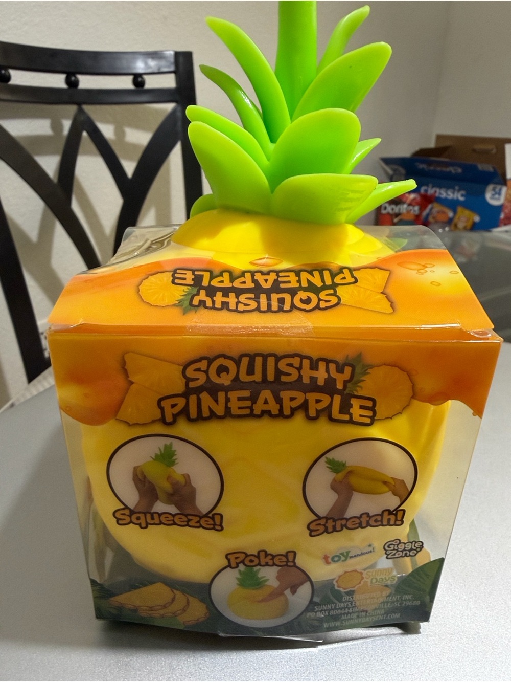 Squishy Pineapple Toy - Yellow & Green